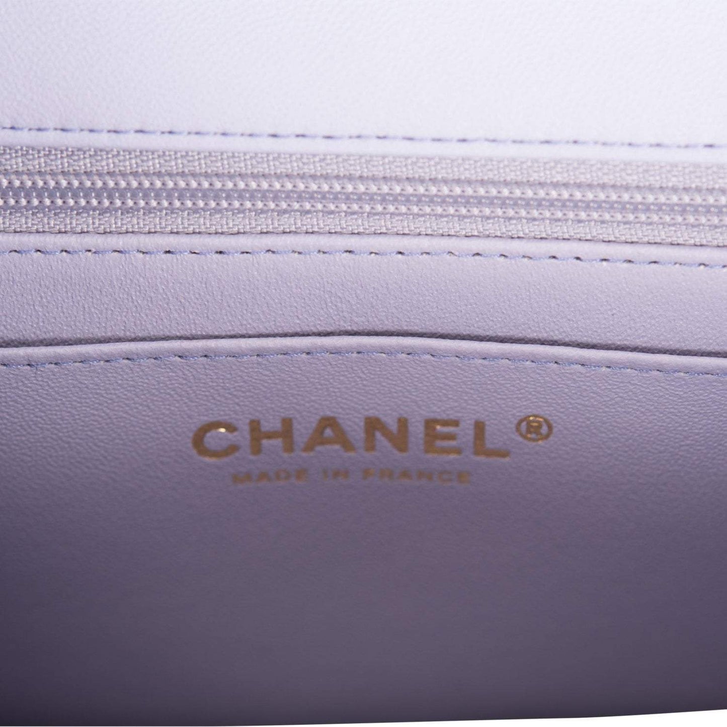 Chanel Rectangular Mini Flap Bag with Top Handle Lavender Quilted Lambskin  Light Gold Hardware