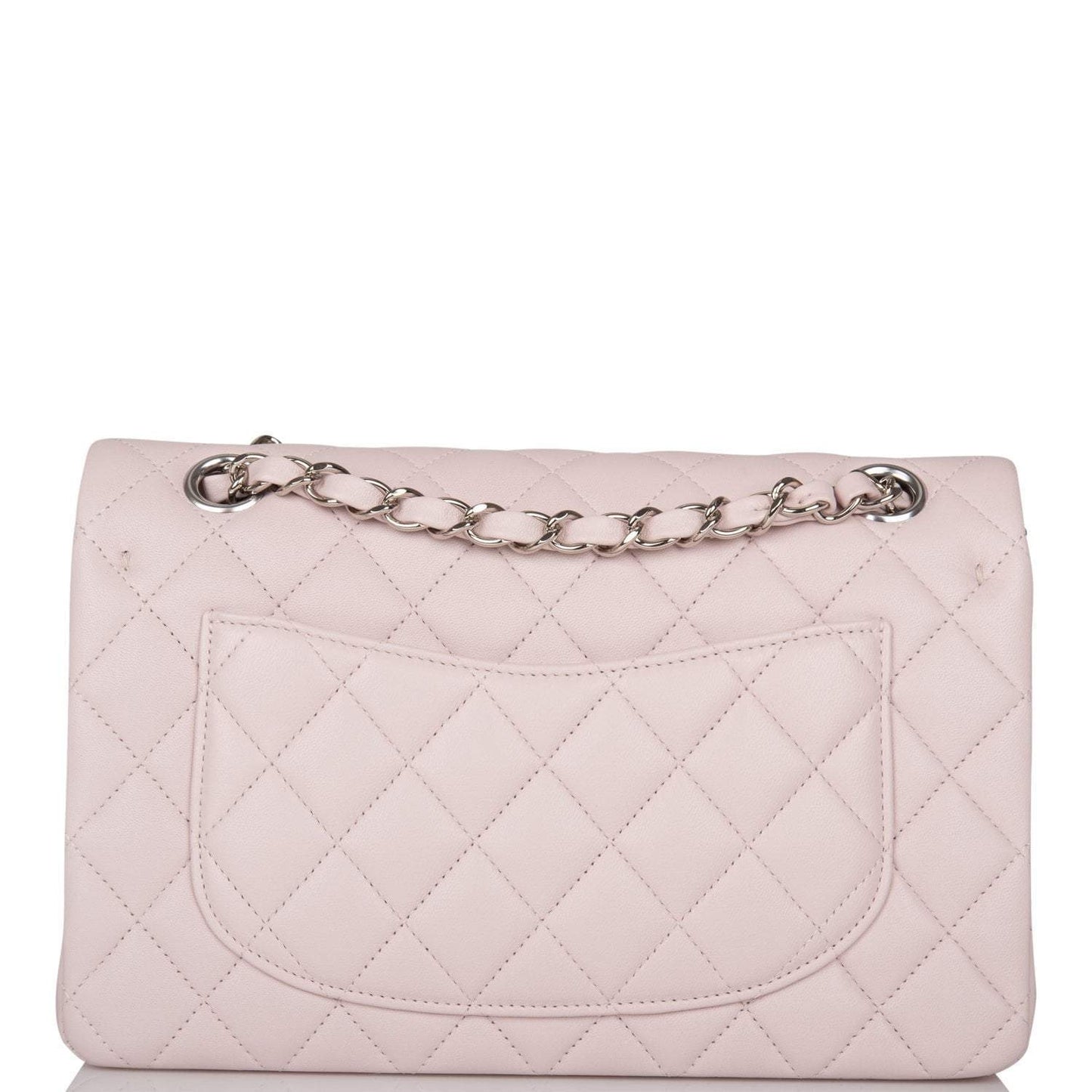 Chanel Light Purple Quilted Lambskin Small Classic Double Flap Bag Silver Hardware