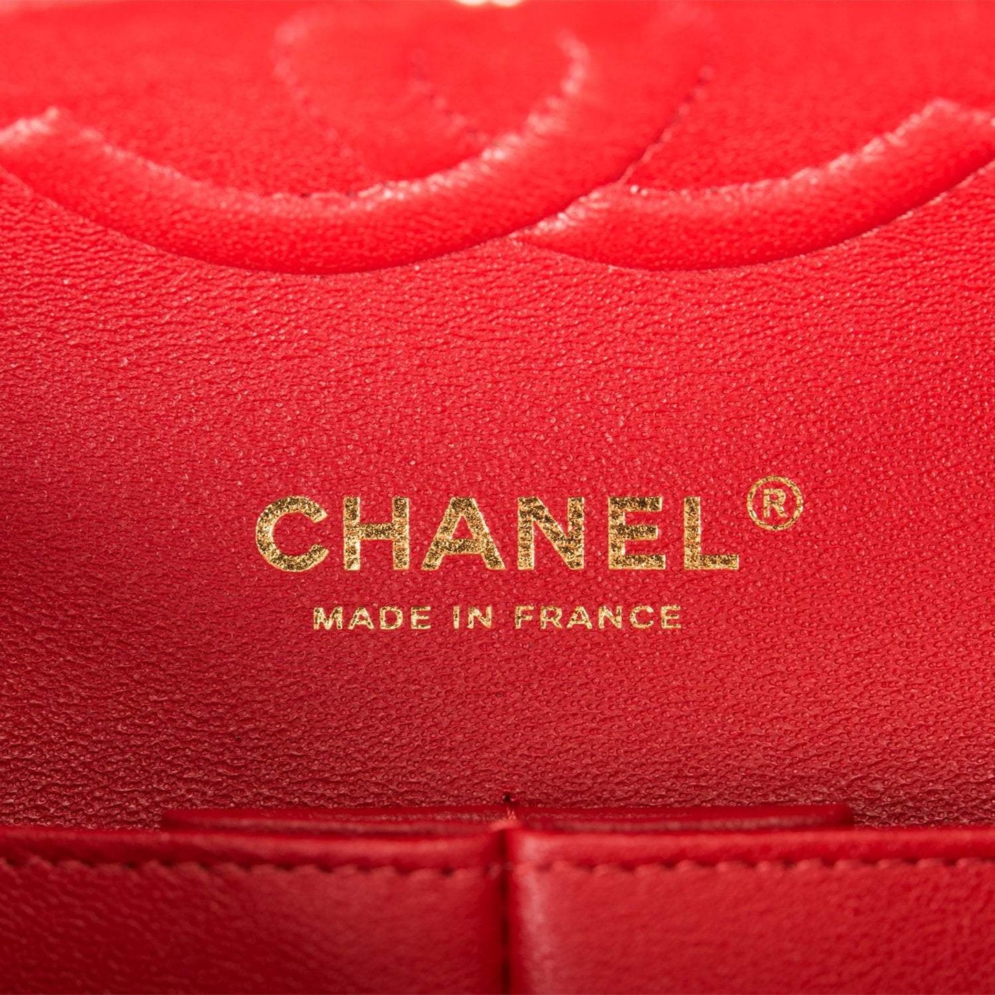 Chanel Red Quilted Caviar Medium Classic Double Flap Bag