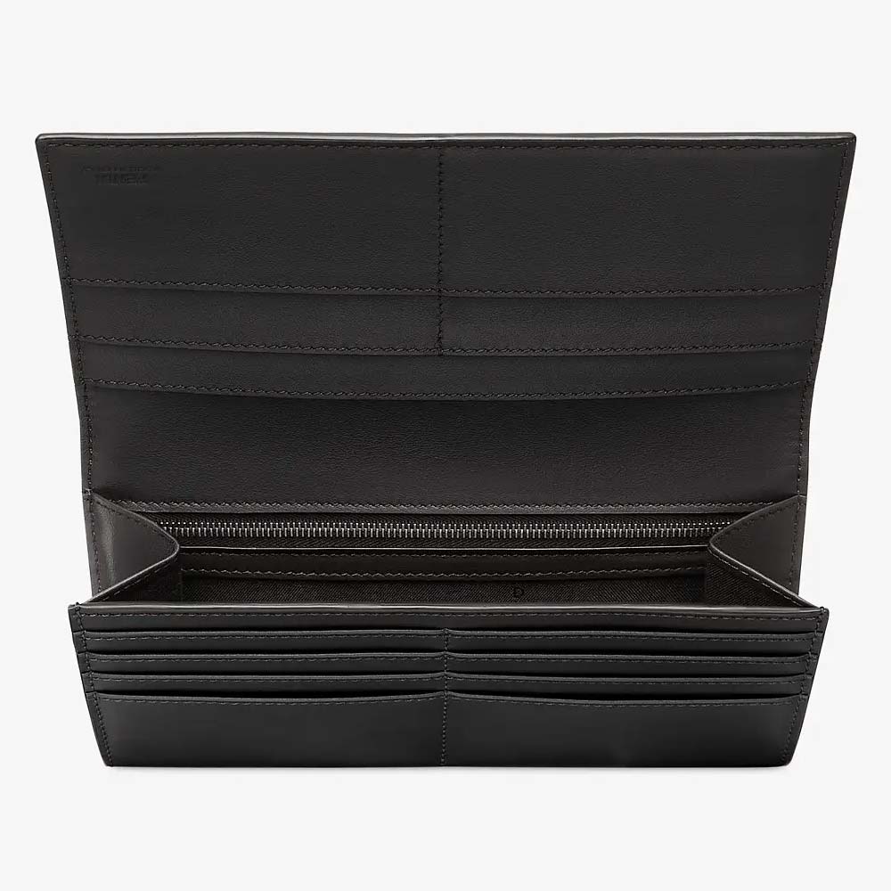 CONTINENTAL Black Leather Wallet