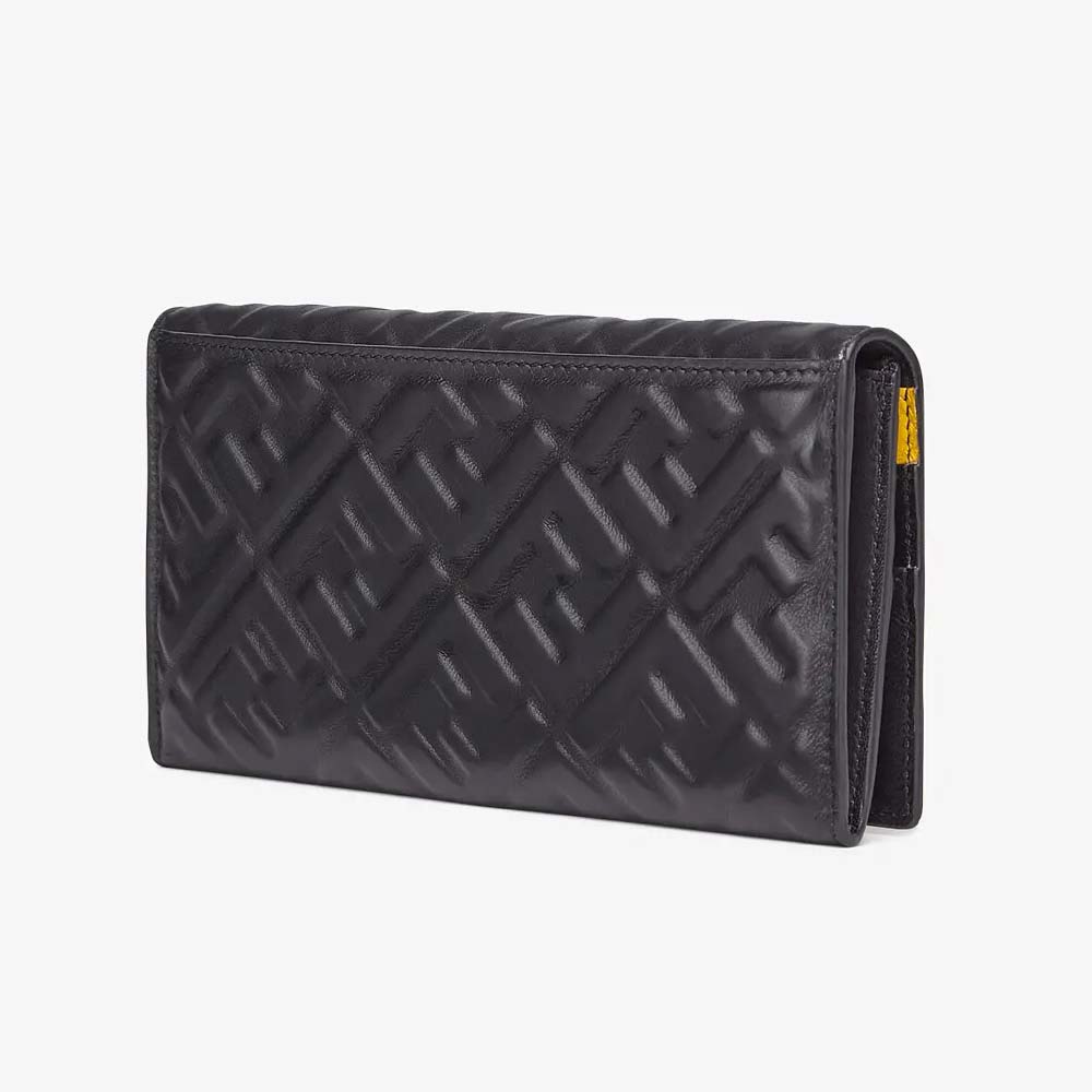 CONTINENTAL Black Nappa Leather Wallet