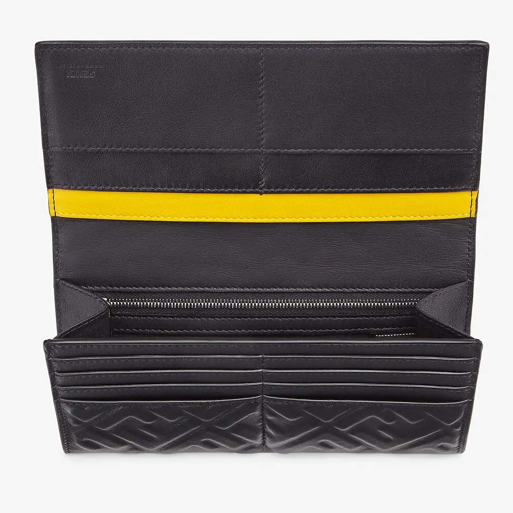 CONTINENTAL Black Nappa Leather Wallet