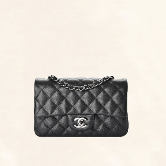 Chanel | Caviar Mini Rectangular Flap Bag | Black