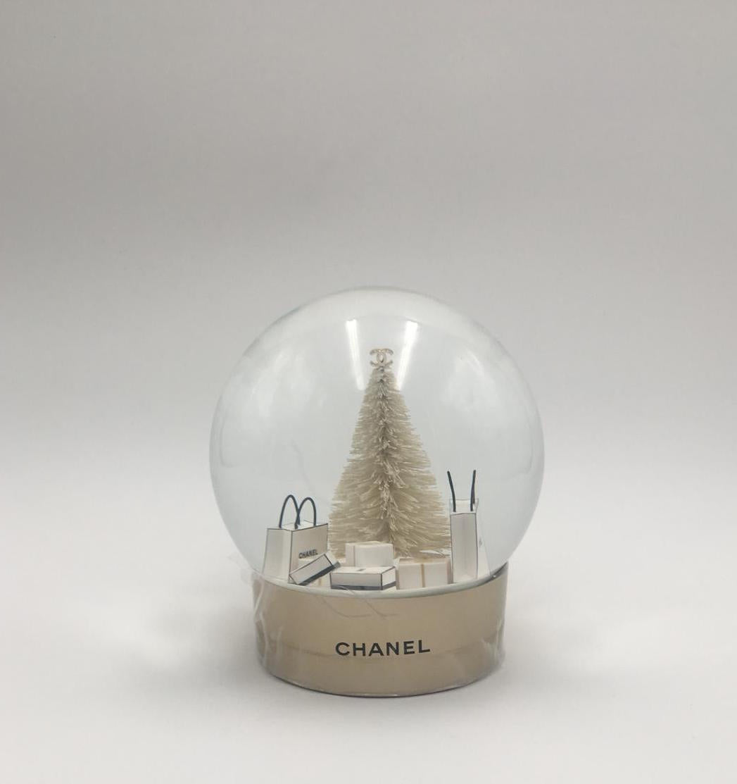 Chanel | Snow Globe Christmas Tree & Presents | Large