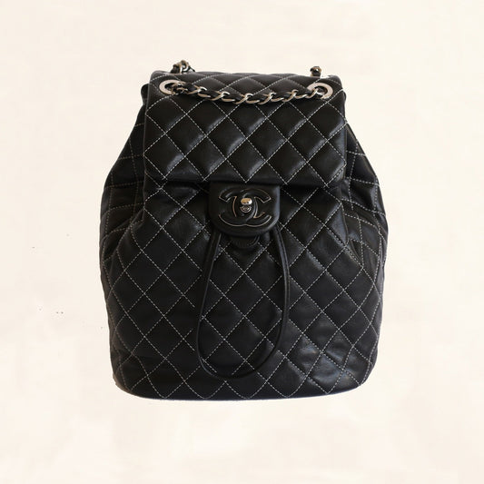 Chanel | Lambskin Quilted-Stiched Backpack | Small