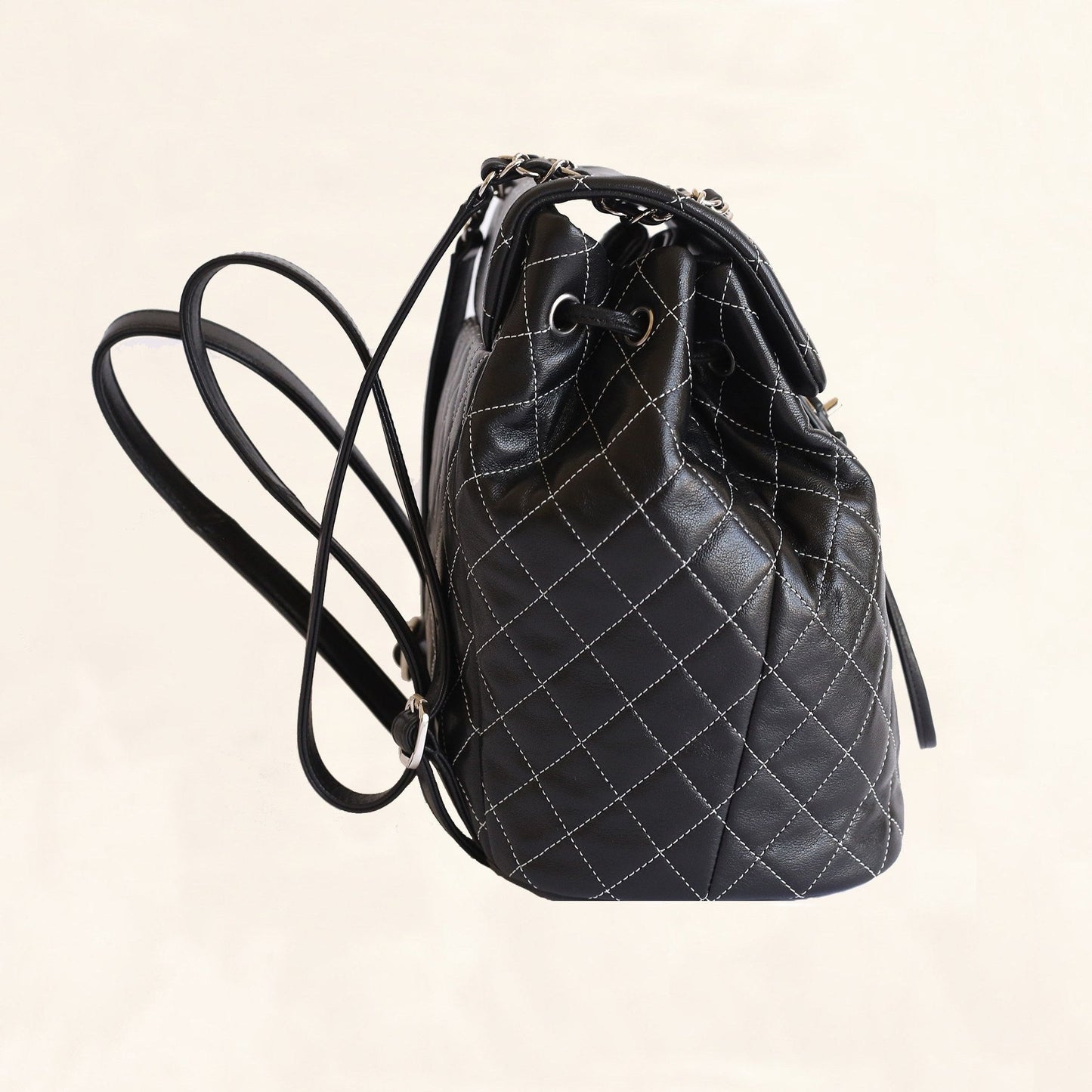 Chanel | Lambskin Quilted-Stiched Backpack | Small