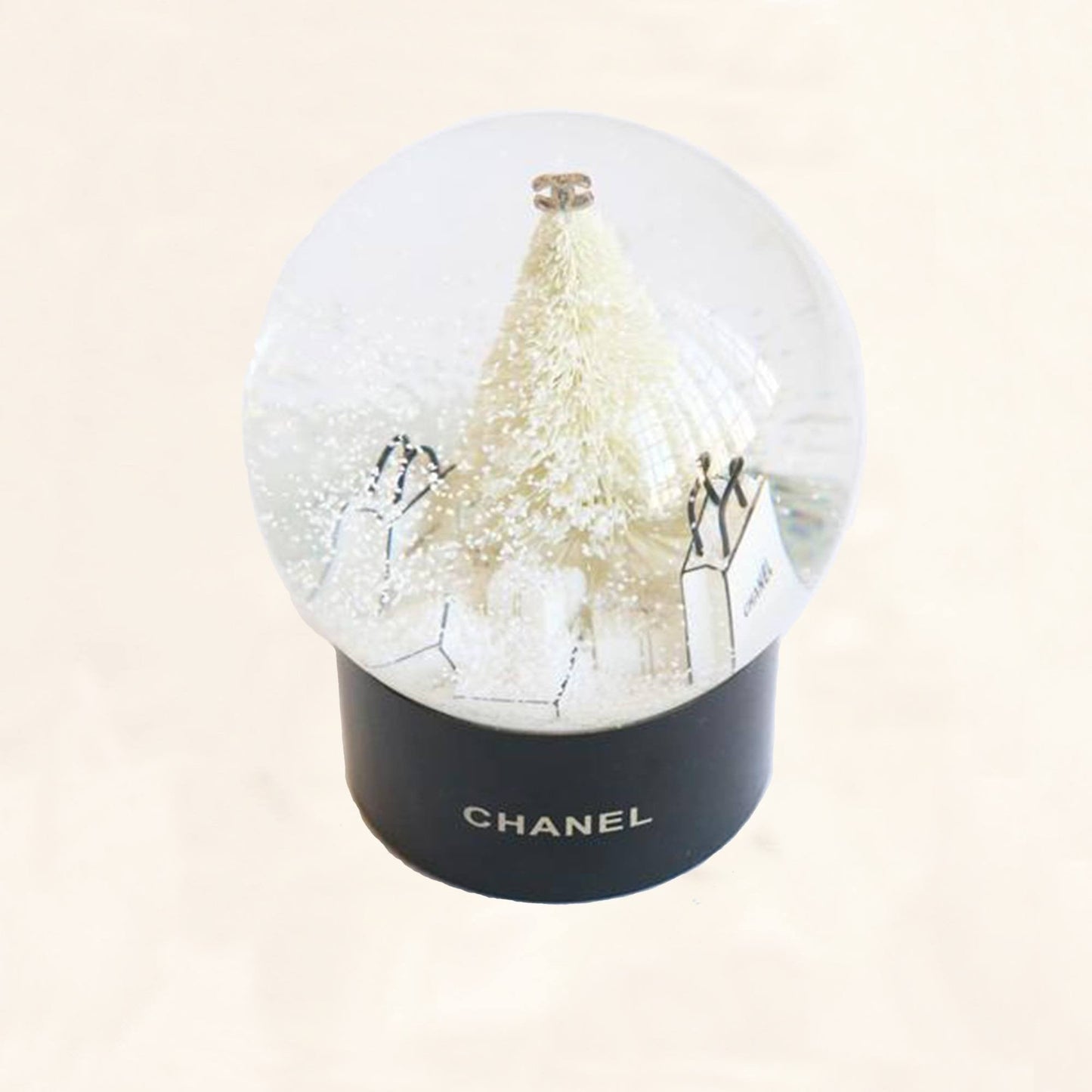 Chanel | Snow Globe Christmas Tree & Presents | Large