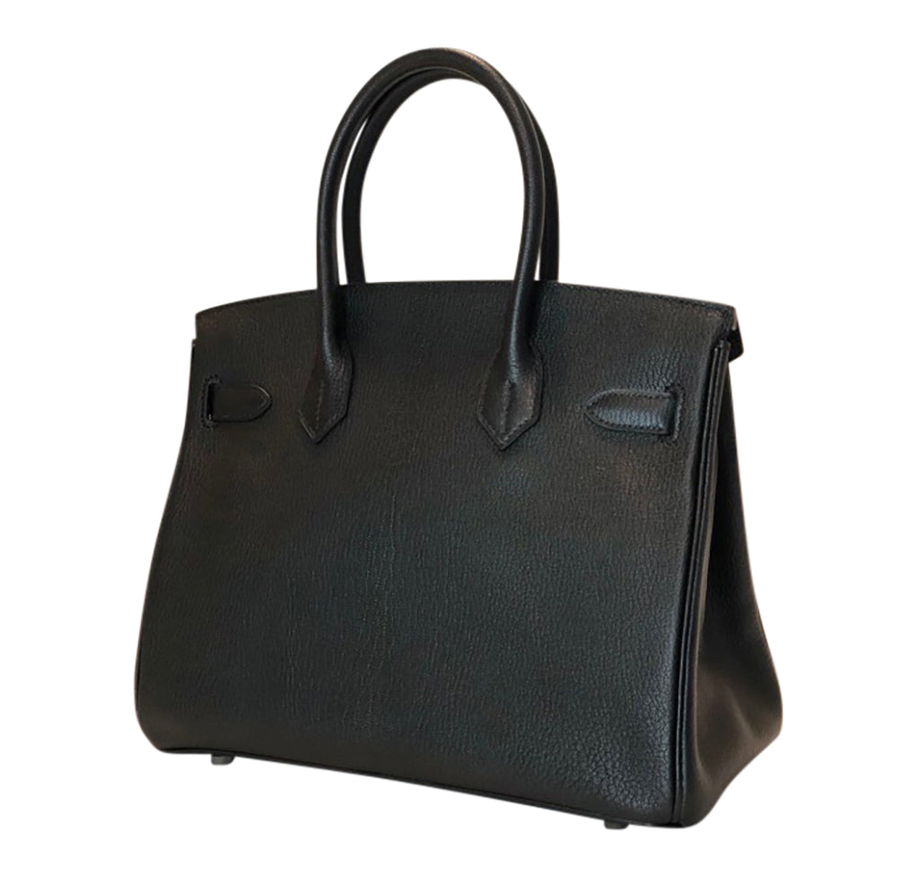 Hermès Birkin 30 Special Order Black/Gris Chevre PHW