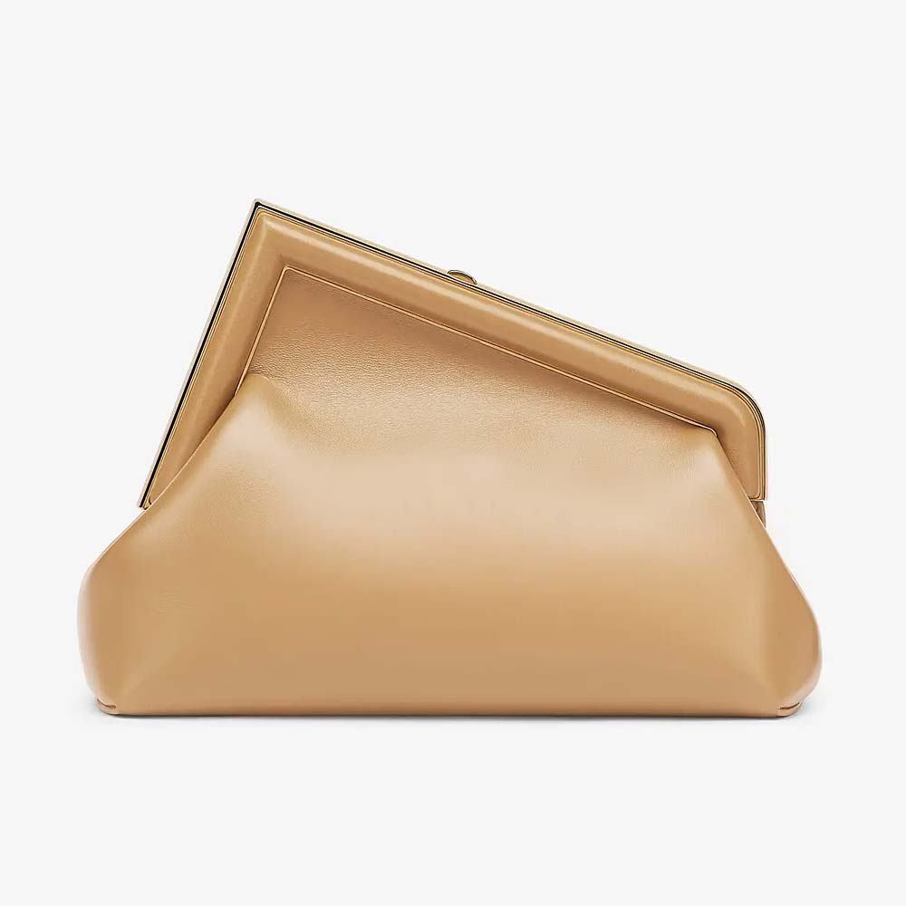 FENDI FIRST SMALL Beige Leather Bag