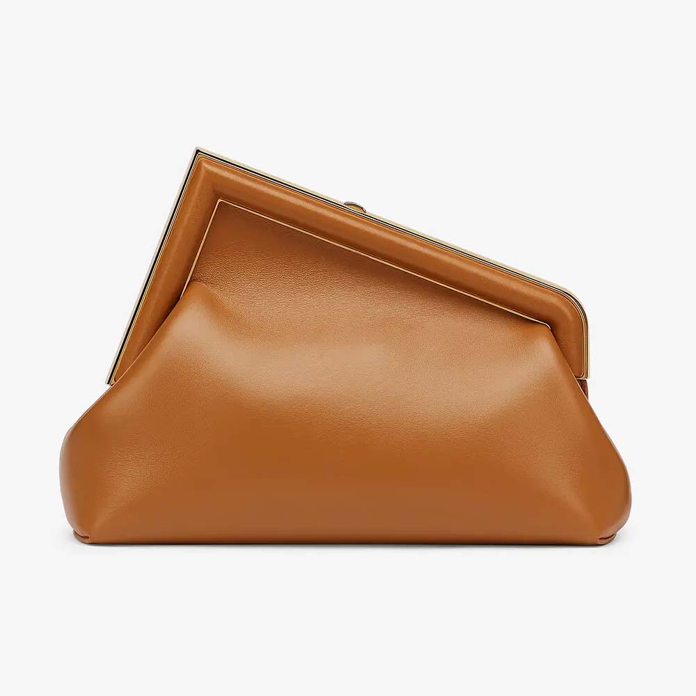 FENDI FIRST SMALL Brown Leather Bag