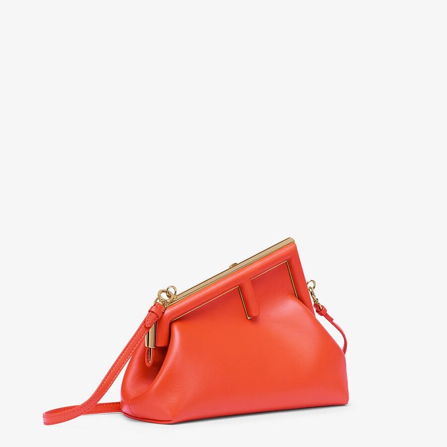 Fendi First Small Red leather bag