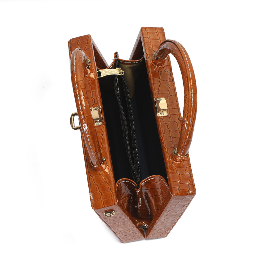 Zelosstyle Horse Brown Evening Bag