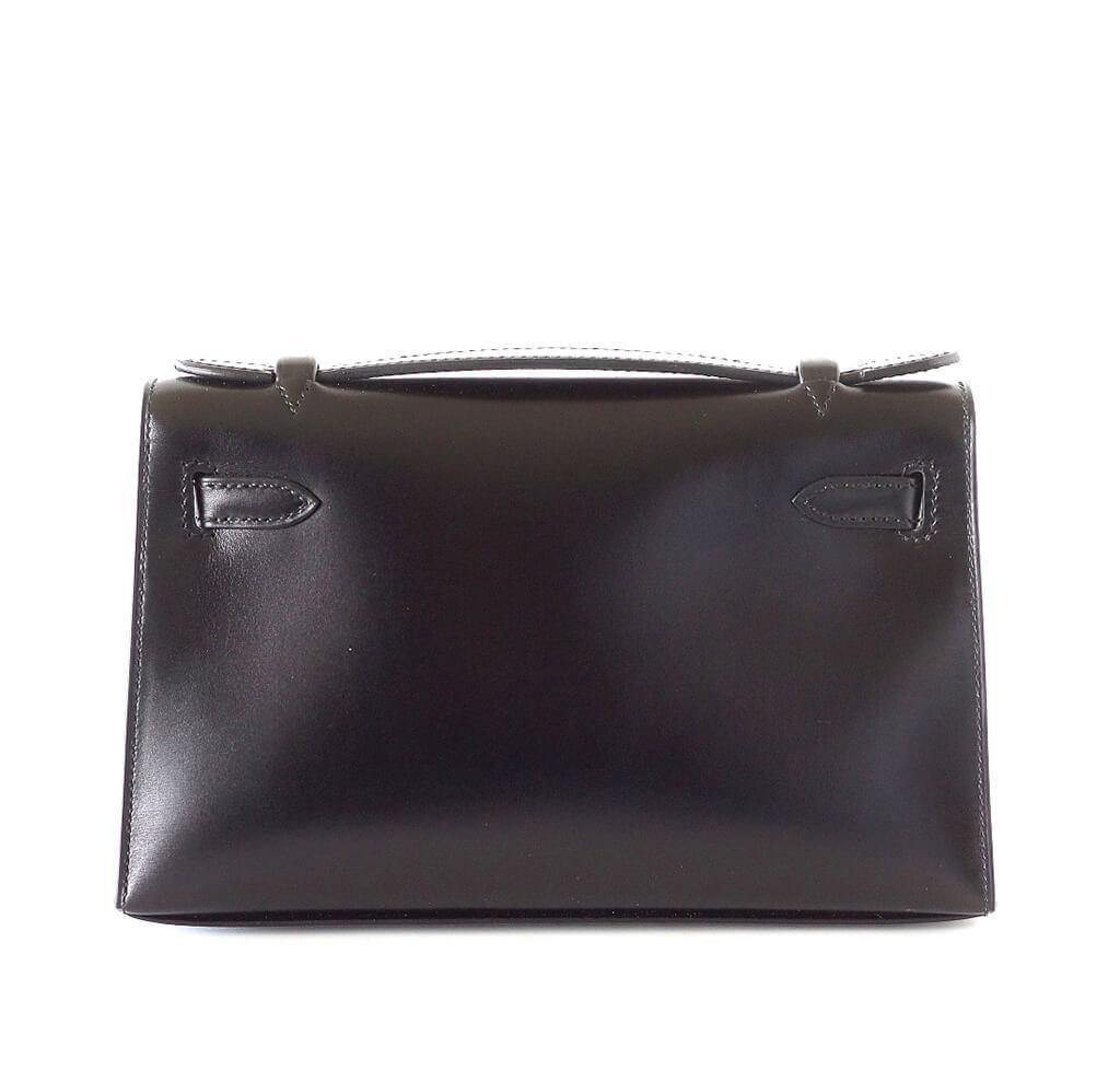 Hermès Pochette Kelly Black Special Order Bag