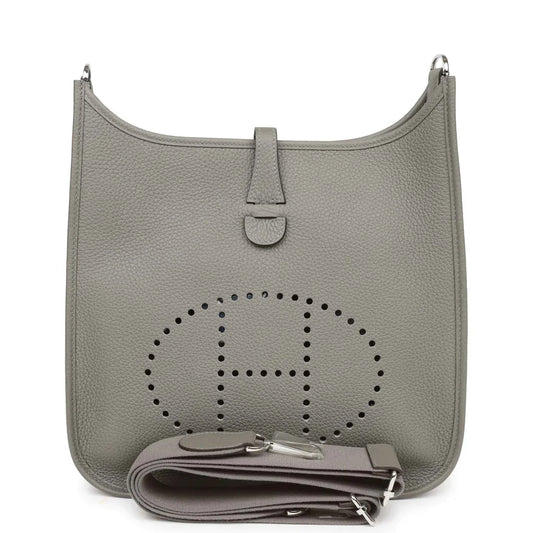 Hermes Evelyne III PM Gris Meyer Clemence Gold Hardware