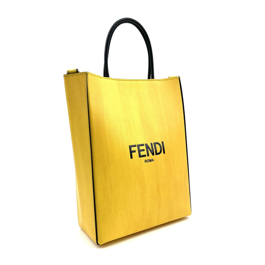 Fendi Small Logo Print Shopping Bag