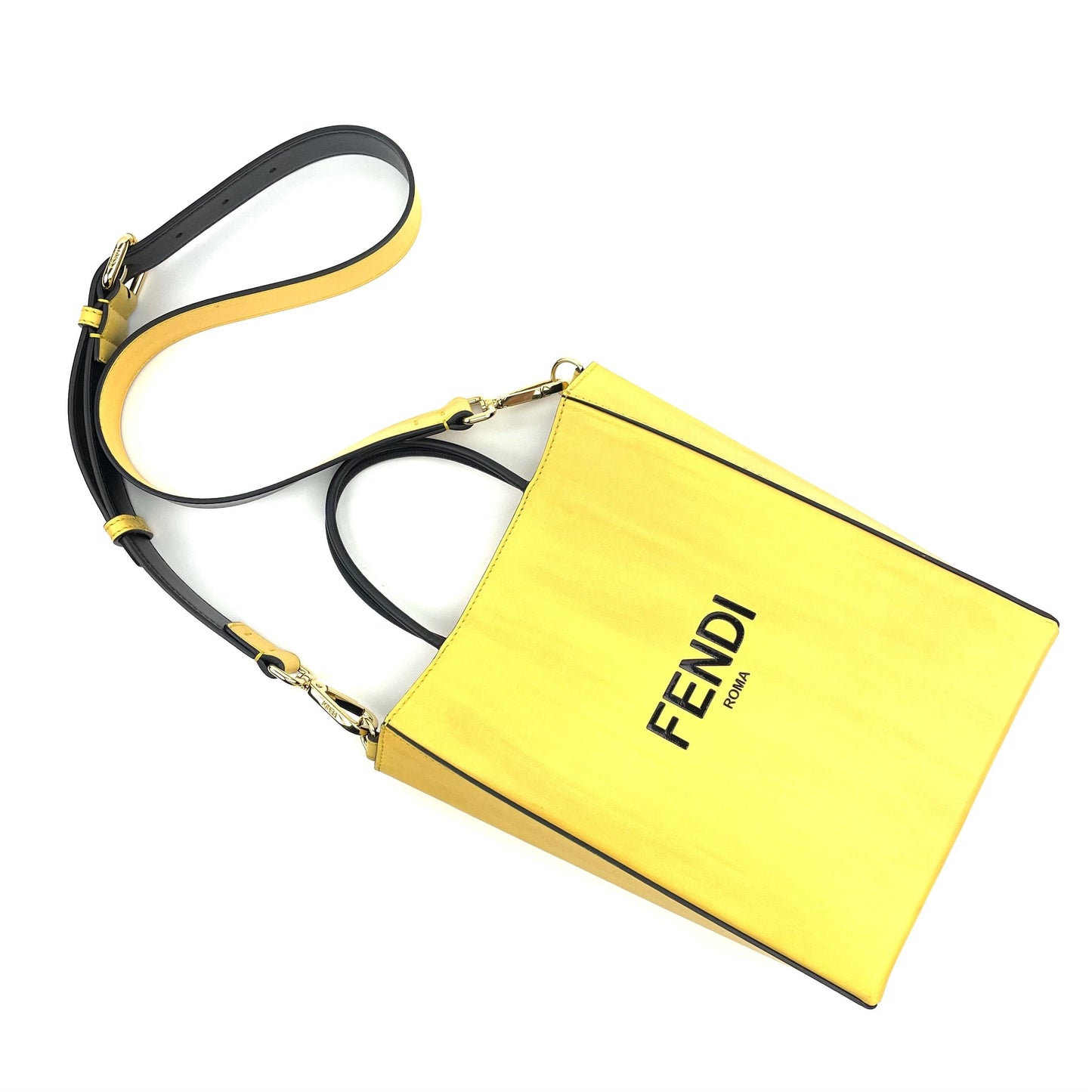 Fendi Small Logo Print Shopping Bag