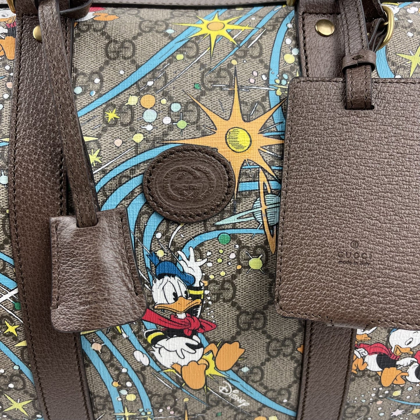 GUCCI x Disney Donald Duck duffle bag