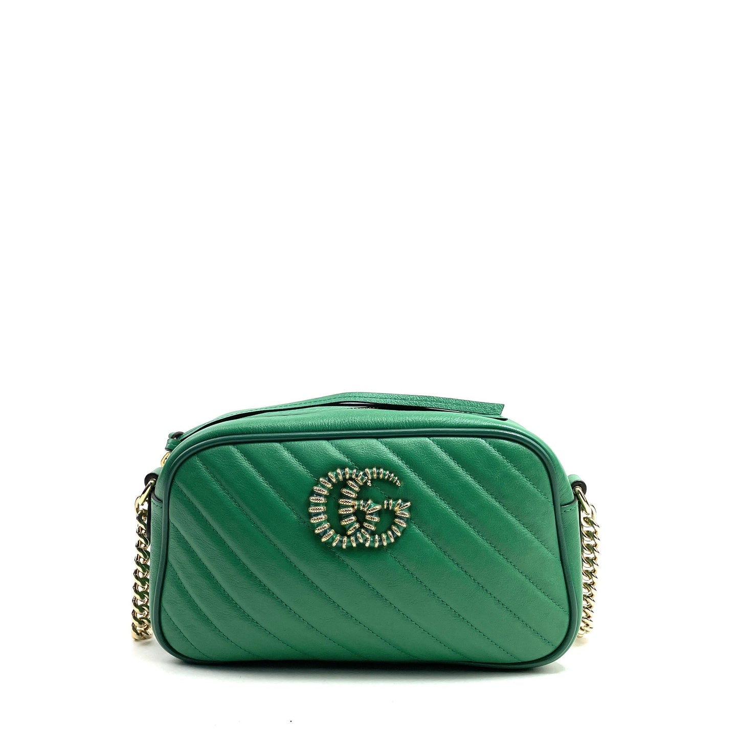 GUCCI GG Marmont Shoulder Bag - Green