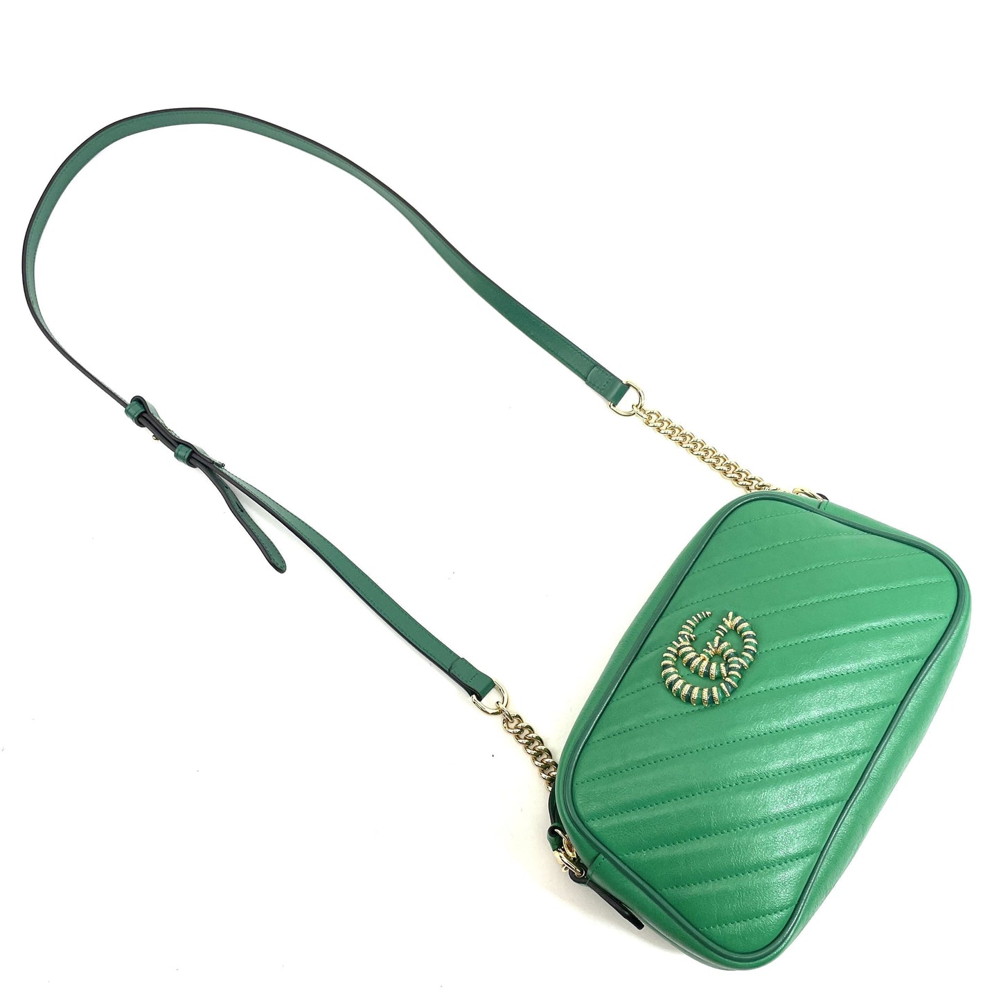 GUCCI GG Marmont Shoulder Bag - Green