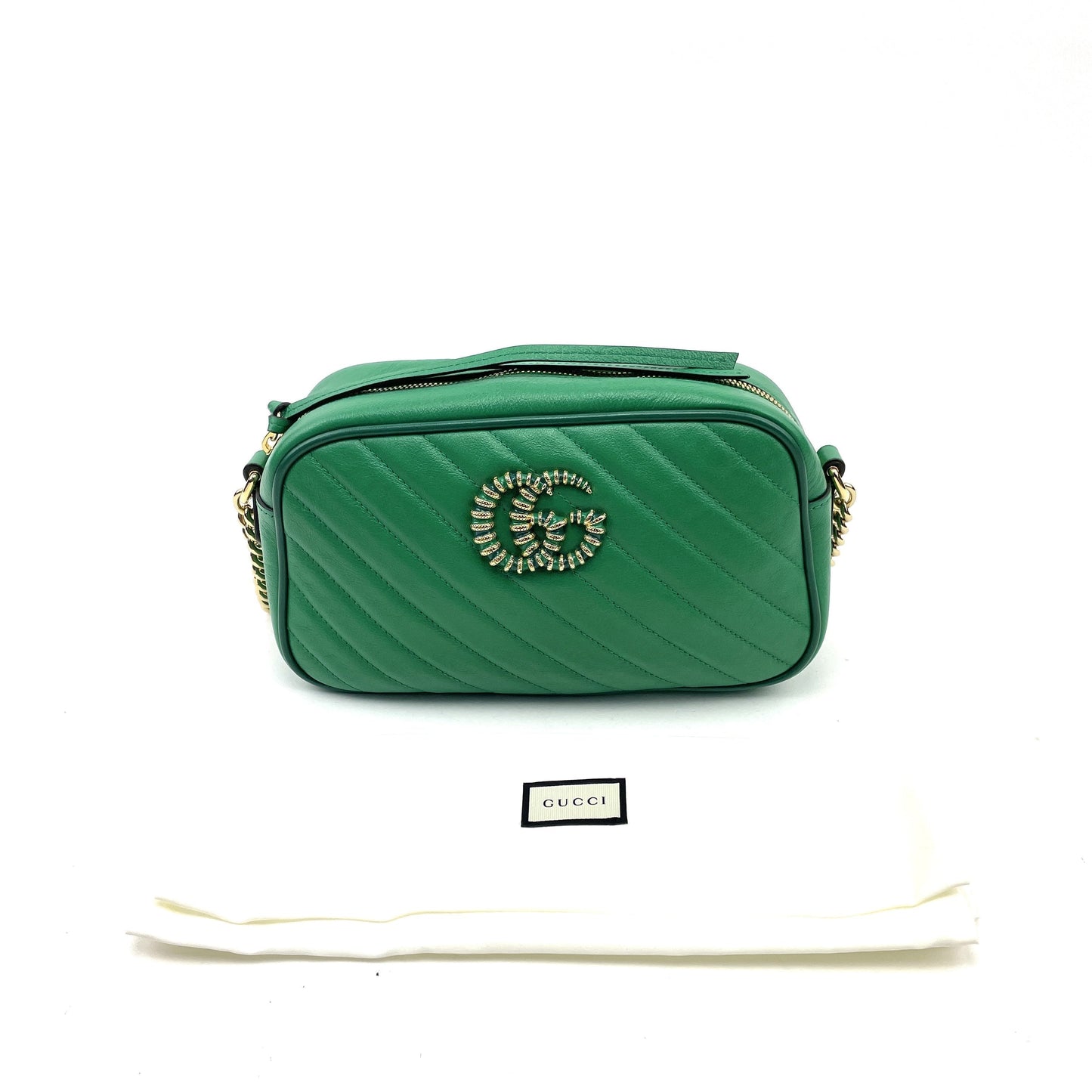 GUCCI GG Marmont Shoulder Bag - Green