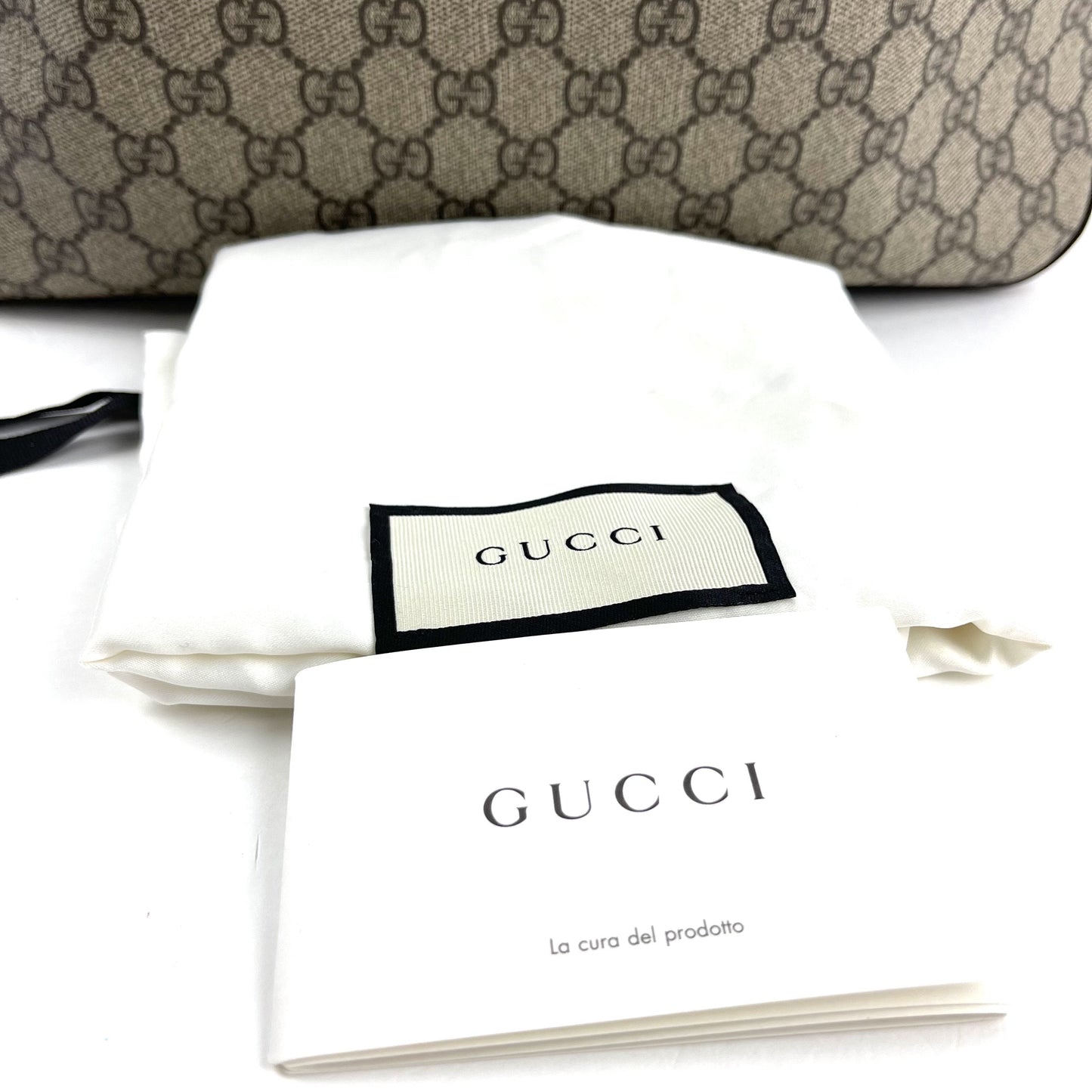 GUCCI GG Supreme Large Linea Hobo