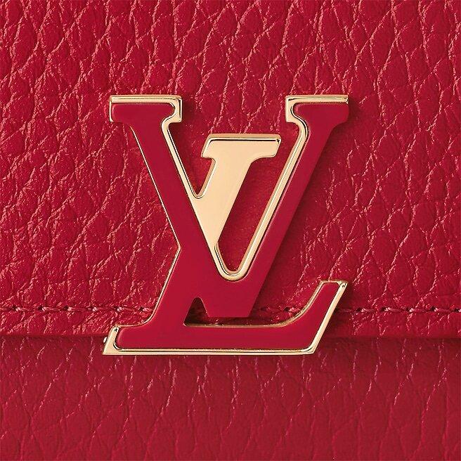 Louis Vuitton CAPUCINES COMPACT WALLET SCARLET