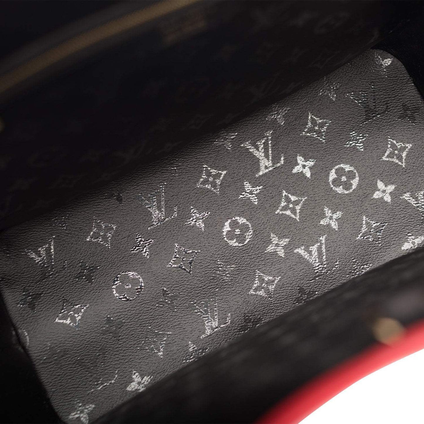 Louis Vuitton x UF Black and Red Tufted Monogram Neverfull MM