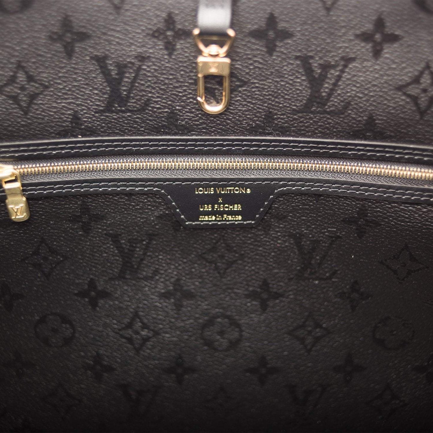 Louis Vuitton x UF Black and Red Tufted Monogram Neverfull MM