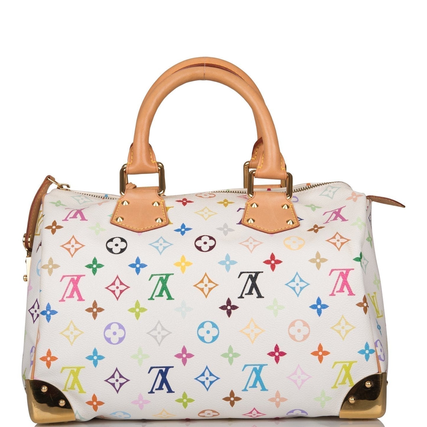 Louis Vuitton Monogram Multicolor White Speedy 30