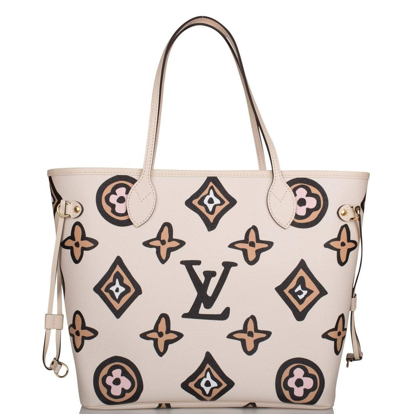 Louis Vuitton Cream Wild At Heart Giant Monogram Neverfull MM