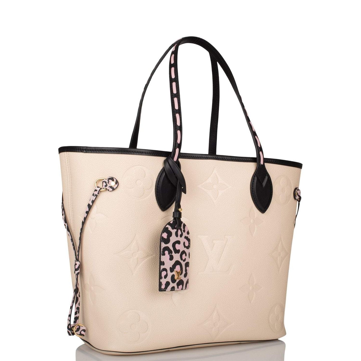 Louis Vuitton Cream Wild At Heart Giant Monogram Empreinte Neverfull MM