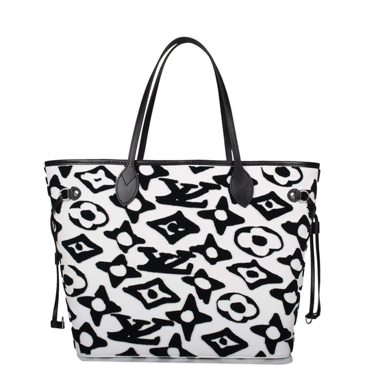 Louis Vuitton x UF Black and White Tufted Monogram Neverfull MM