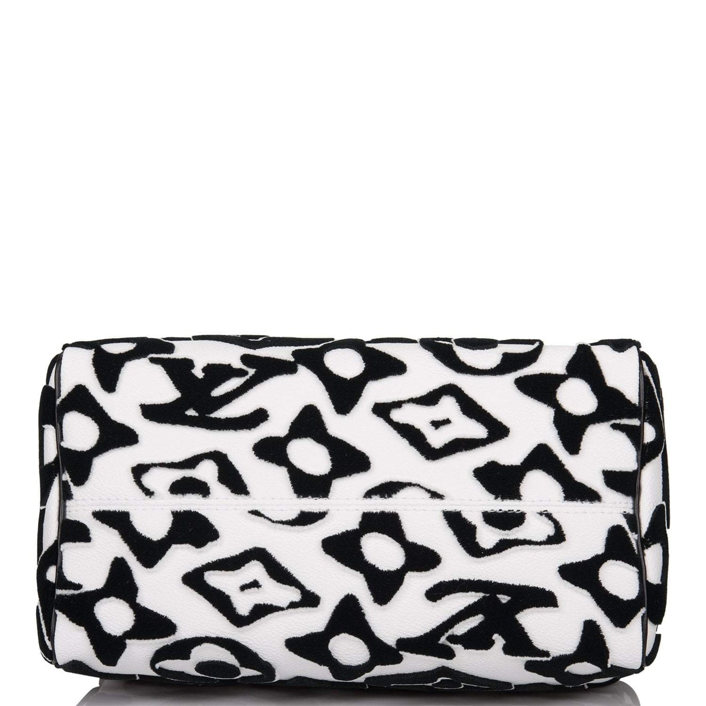 Louis Vuitton x UF Black and White Tufted Monogram Speedy Bandouliere 25