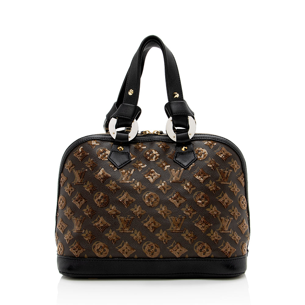 Louis Vuitton Limited Edition Monogram Canvas Monogram Eclipse Alma Satchell