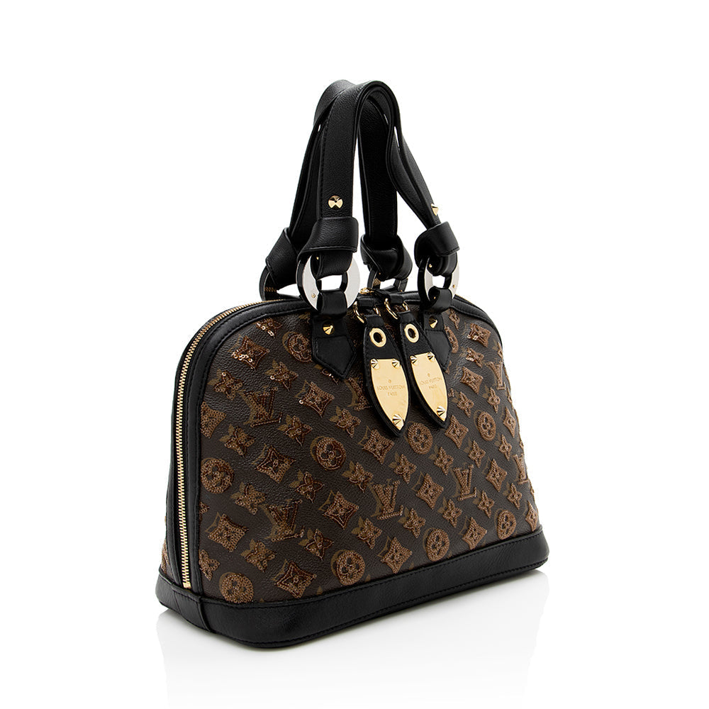 Louis Vuitton Limited Edition Monogram Canvas Monogram Eclipse Alma Satchell