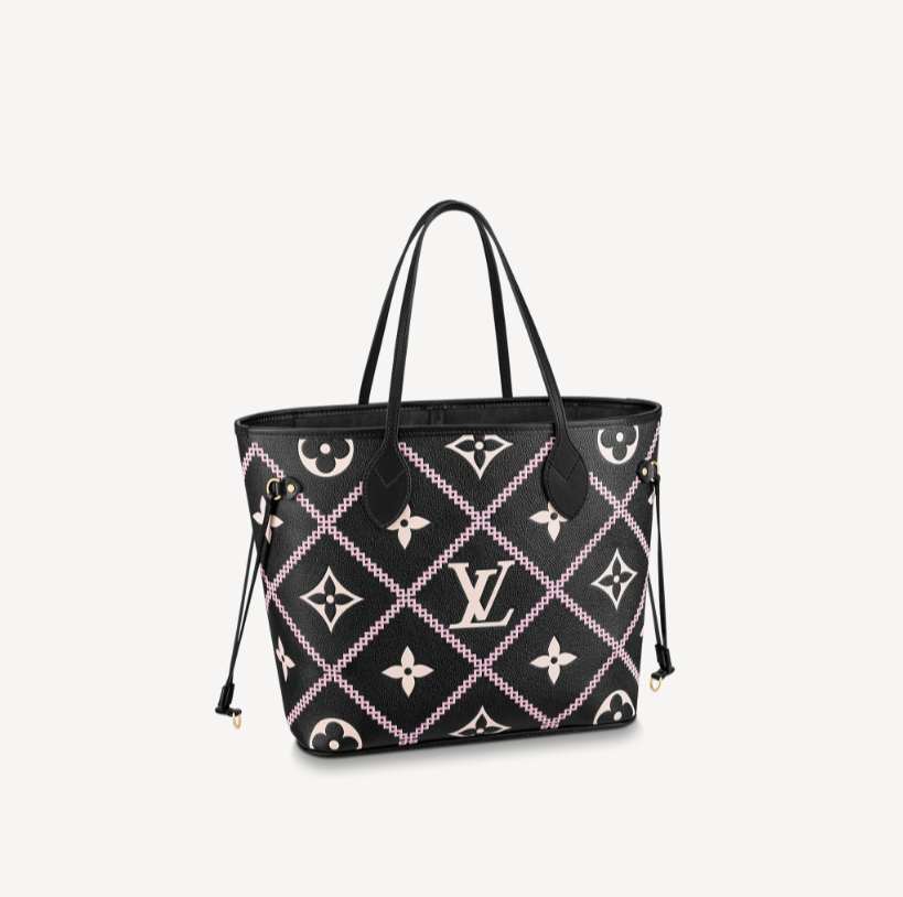 Louis Vuitton Black Neverfull LV M46040