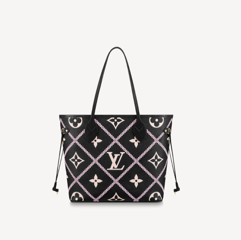 Louis Vuitton Black Neverfull LV M46040