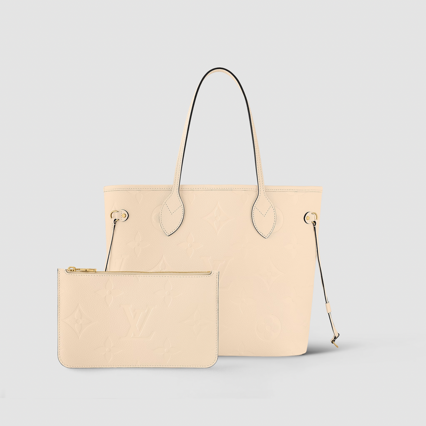 Louis Vuitton Cream Neverfull MM M46676