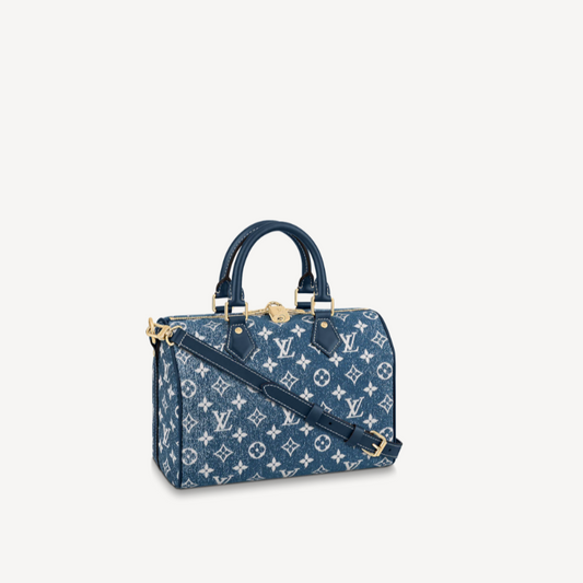 Louis Vuitton Denim Speedy Bandouliere 25 M59609