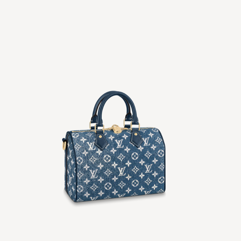 Louis Vuitton Denim Speedy Bandouliere 25 M59609