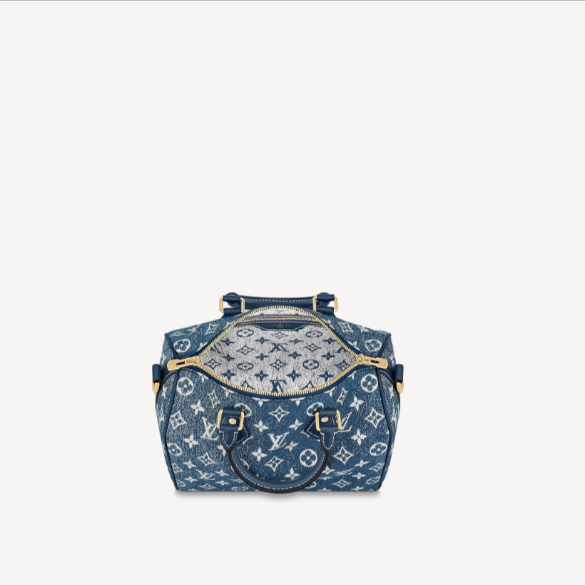 Louis Vuitton Denim Speedy Bandouliere 25 M59609