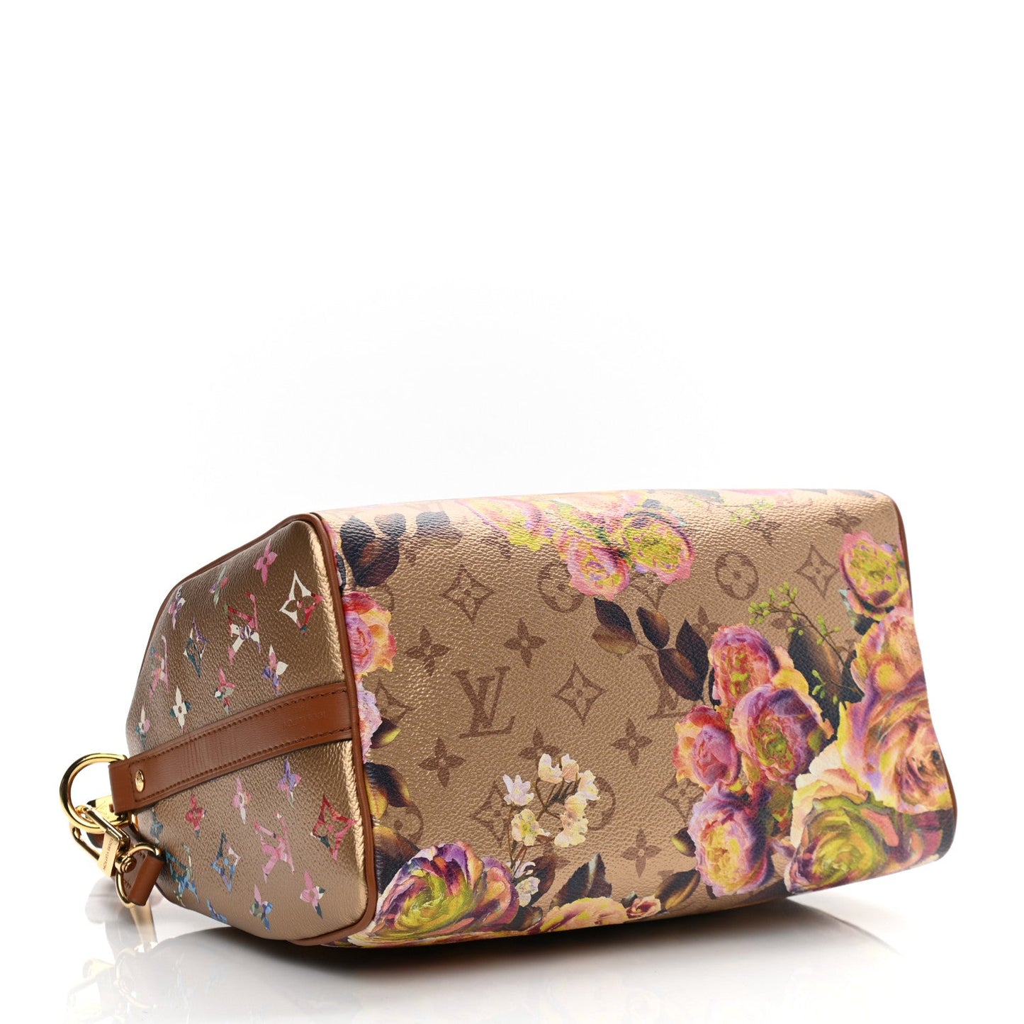 Louis Vuitton Gold Speedy Flower Garden Bandouliere 25 M21317