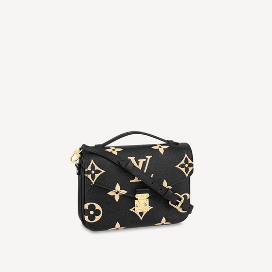 Louis Vuitton Black and Cream Pochette Metis M45773