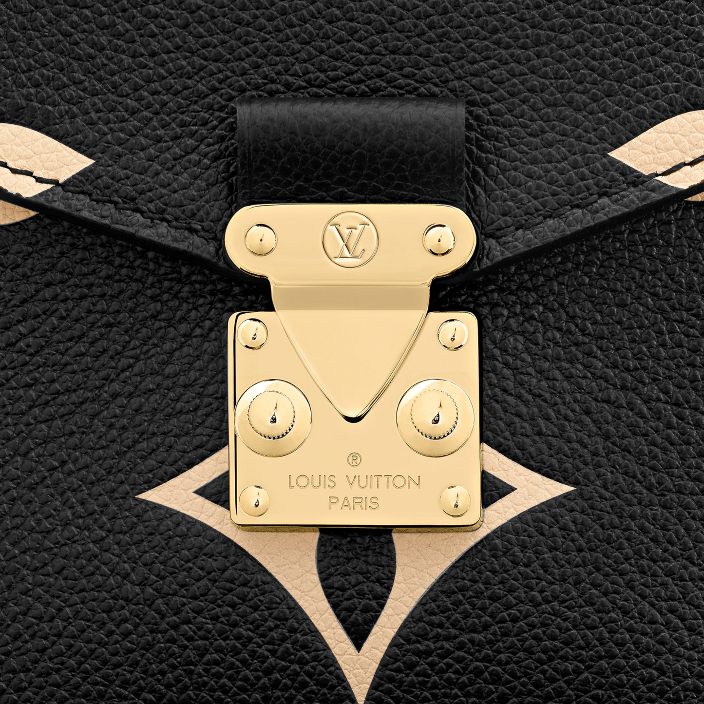 Louis Vuitton Black and Cream Pochette Metis M45773