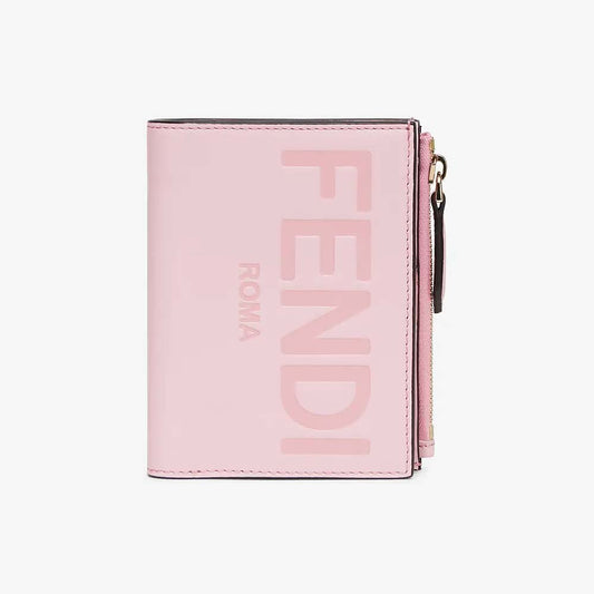 MEDIUM WALLET Pink Leather Wallet