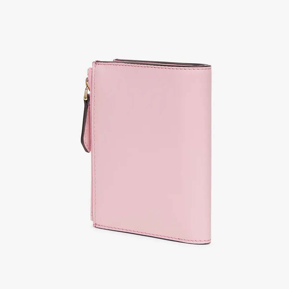 MEDIUM WALLET Pink Leather Wallet