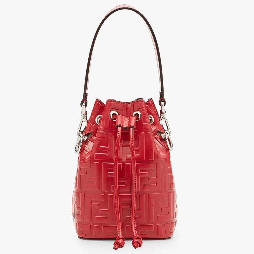 MON TRESOR Red Leather Mini Bag