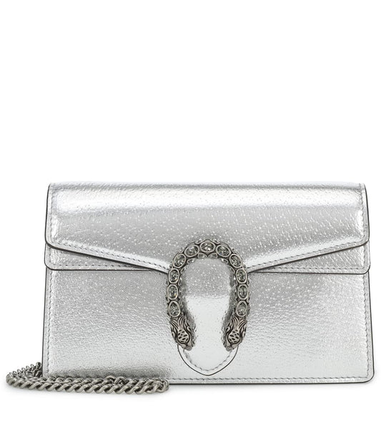 Dionysus Super Mini Crossbody Bag Silver