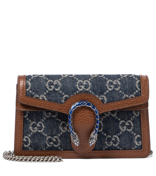 Dionysus Super Mini Denim Crossbody Bag