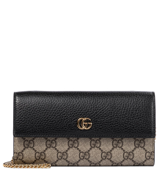 Gg Marmont Leather Clutch